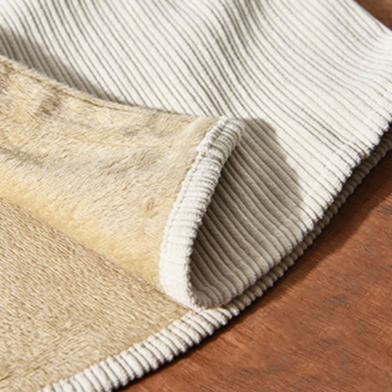 Buddha Stones Herren Langarm Umlegekragen mit Tasche Cord Bequemes Hemd - image 6