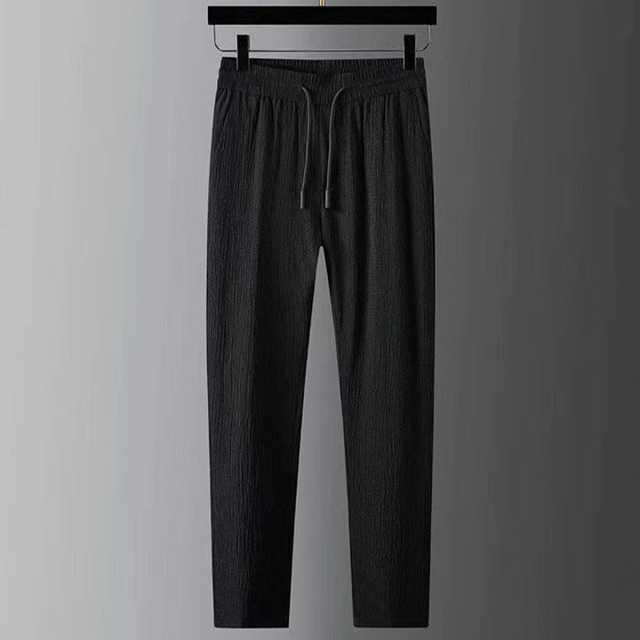 Buddha Stones Pure Color Langarmshirt Hosen Kleidung Herren Set - image 3