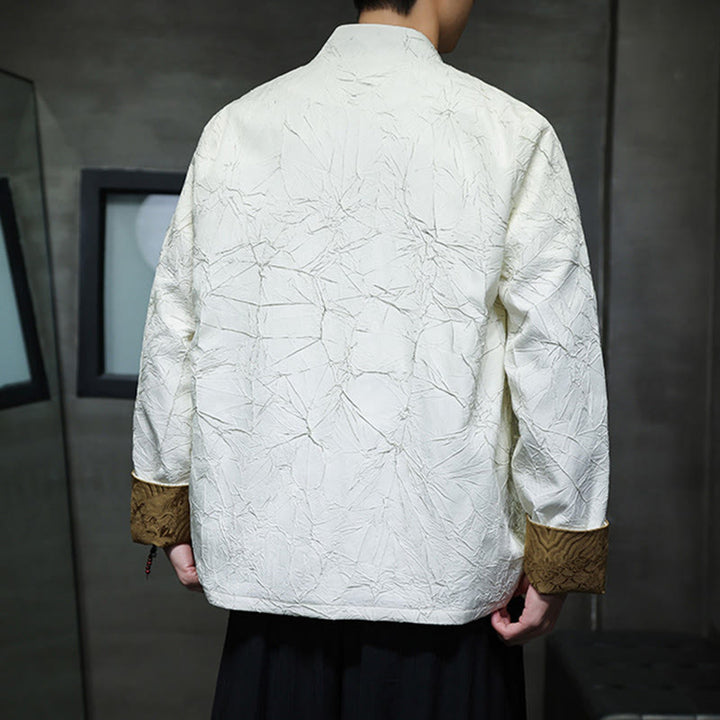 Buddha Stones Tang-Anzug, lässig, Froschknopf, langärmelig, Nylon, Herrenjacke, Hemd, Kleidung - image 11