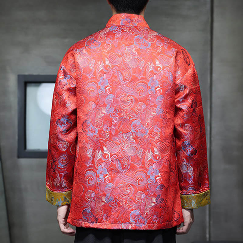 Buddha Stones, Frosch-Knopf, chinesischer Tang-Anzug, Stehkragen, langes Hemd, Herrenjacke, Kleidung - image 10