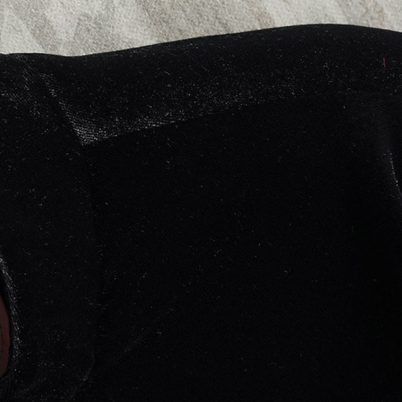 Buddha Stones Tang Anzug Froschknopf Rundhals Baumwolle Herren Jacke Hemd Kleidung - image 4