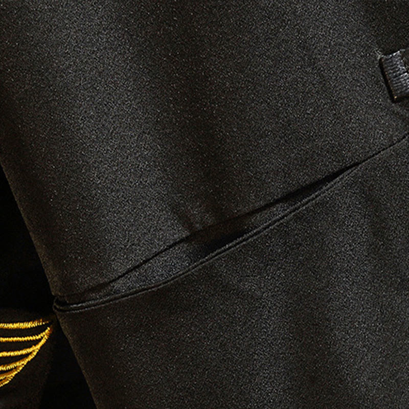 Buddha Stones, Stickerei, Drache, Phönix, lässig, Frosch-Knopf, Baumwolle, Herrenjacke, Hemd, Kleidung - image 9