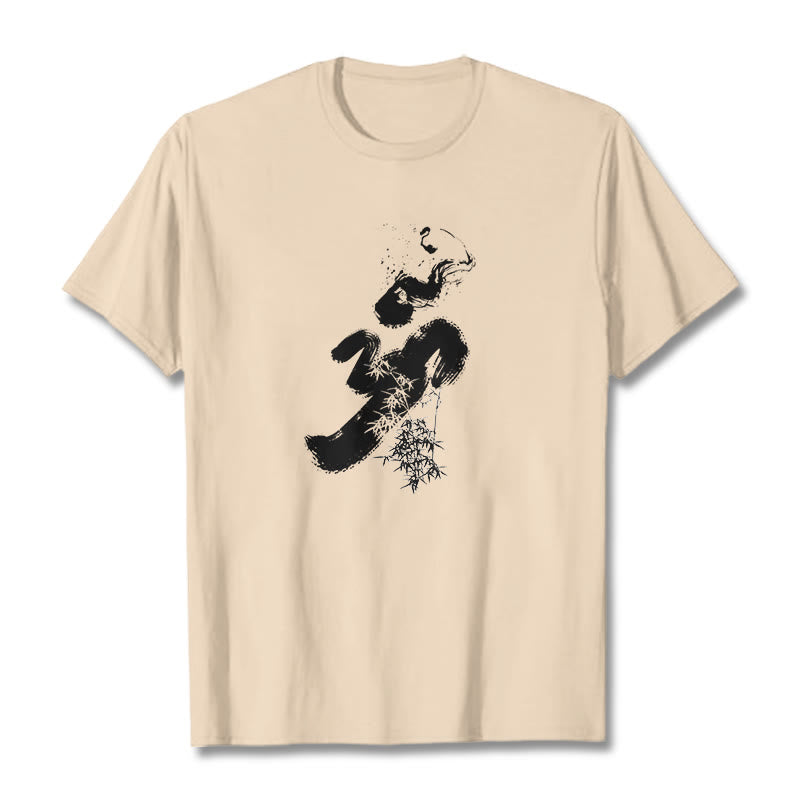 Buddha Stones OM Bambus Tinte Baumwolle T-Shirt - Bisque - 2XL - image 13