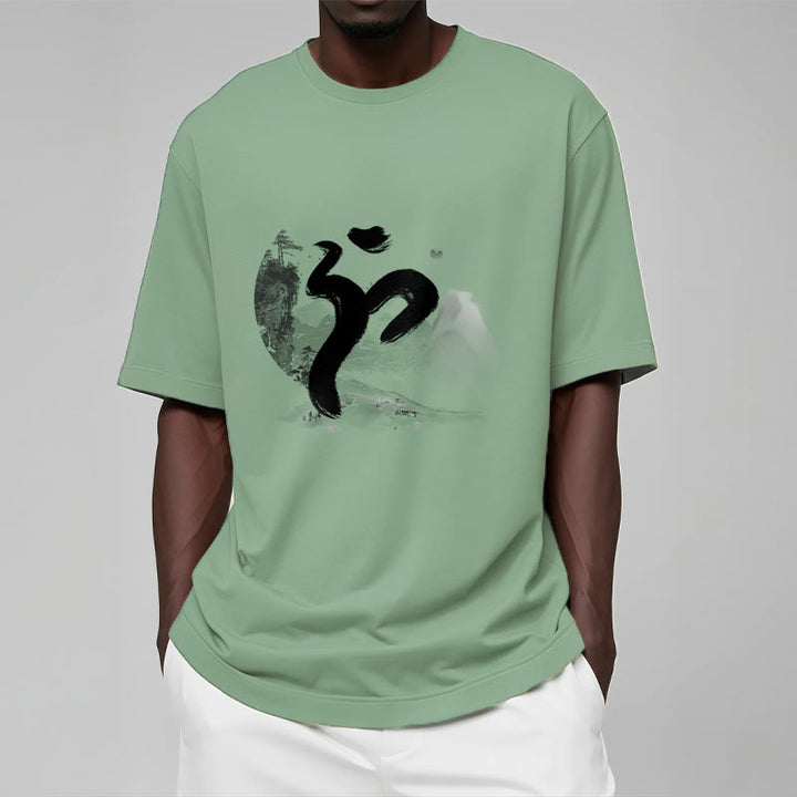 Buddha Stones OM Landschaft Baumwolle T-Shirt - image 20