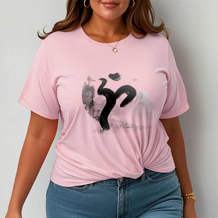 Buddha Stones OM Landschaft Baumwolle T-Shirt - image 18