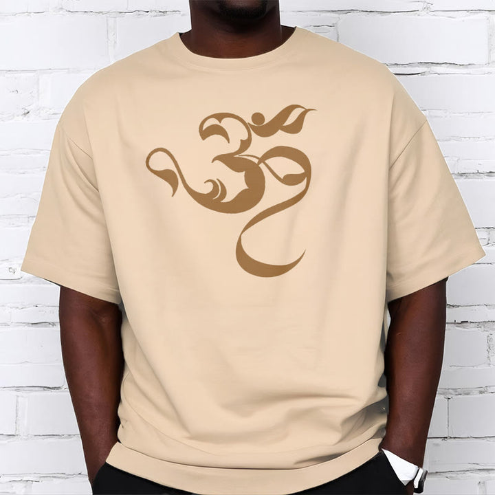 T-Shirt aus Baumwolle mit Buddha Stones und Om-Figur-Design - image 14