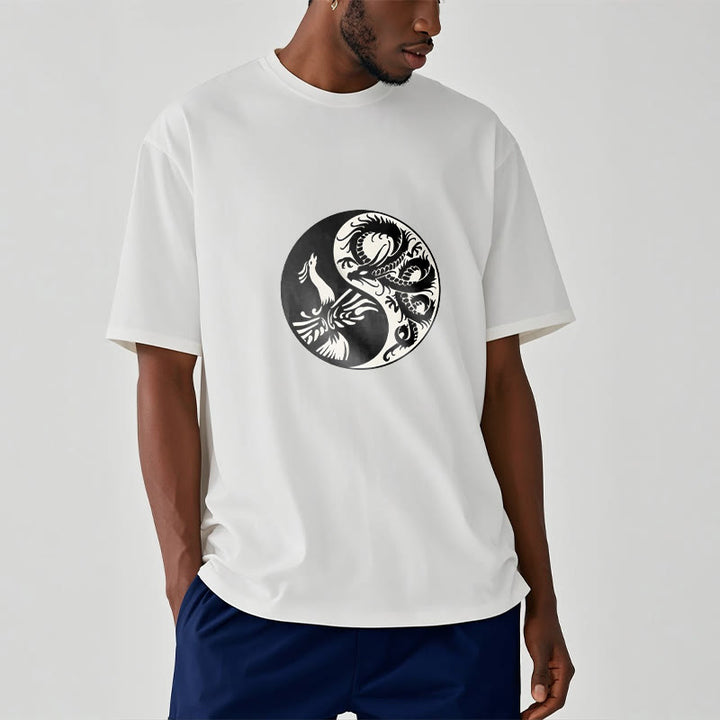 Buddha Stones Phoenix Yin Yang Baumwolle T-Shirt - image 9