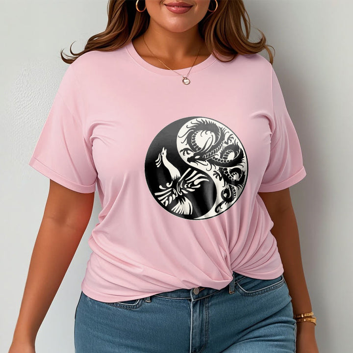 Buddha Stones Phoenix Yin Yang Baumwolle T-Shirt - image 21