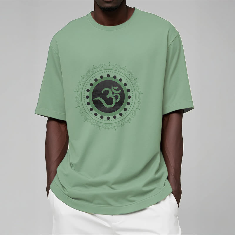 T-Shirt aus Baumwolle mit Buddha Stones und Om-Mandala-Muster - image 21