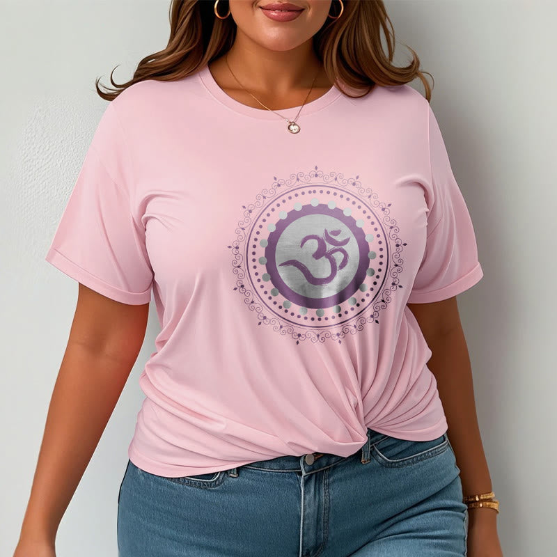T-Shirt aus Baumwolle mit Buddha Stones und Om-Mandala-Muster - image 14