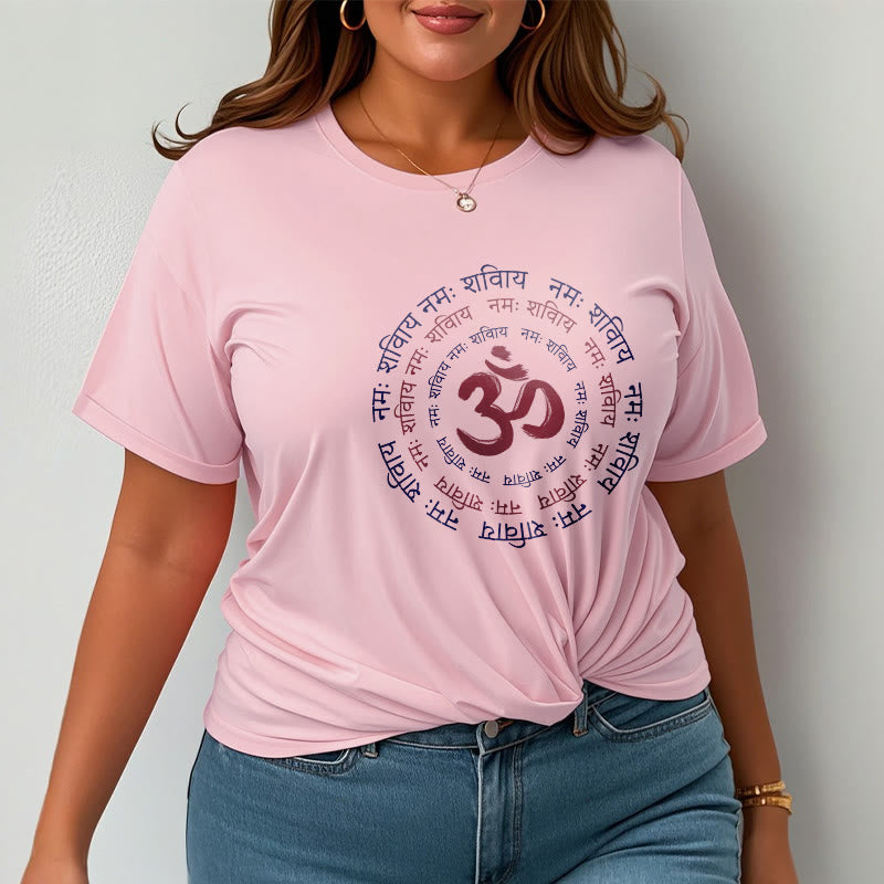 Buddha Stones OM Mantra Charakter Sanskrit Baumwolle T-shirt - image 12