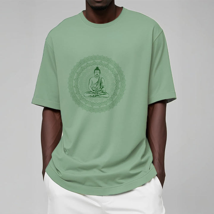 Buddha Stones Mandala Buddha Baumwolle T-shirt - image 18