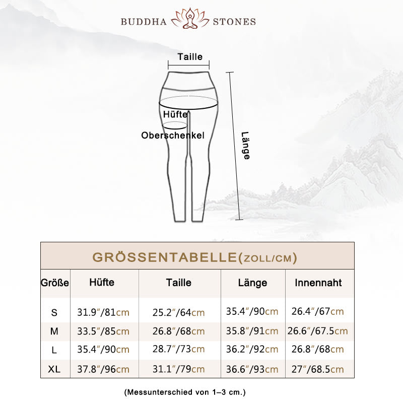 Buddha Steine Blumen Federn Sonne Mond Druck Sport Fitness Yoga Hohe Taille Leggings frauen Hosen - image 5