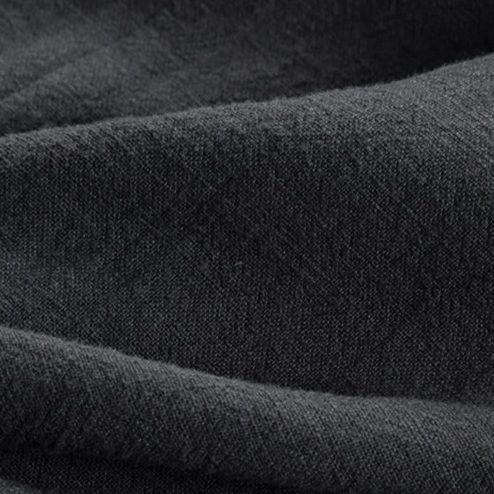 Buddha Stones Simple Herbst Schnürer Baumwolle Leinen Herren Jacke Mantel Zen Kleidung - image 11