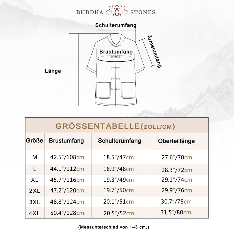 Buddha Stones Tang Anzug Hanfu Chinesischer Drache Traditionelle Kung Fu Uniform Kurzarm Tops und Hosen Kleidung Herren Set - image 4