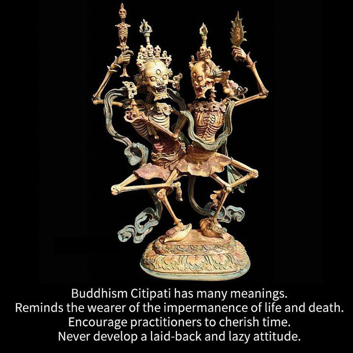 Buddha Stones Tibetischen Der Herr Der Leiche Wald Schädel Muster T T-shirt - image 7