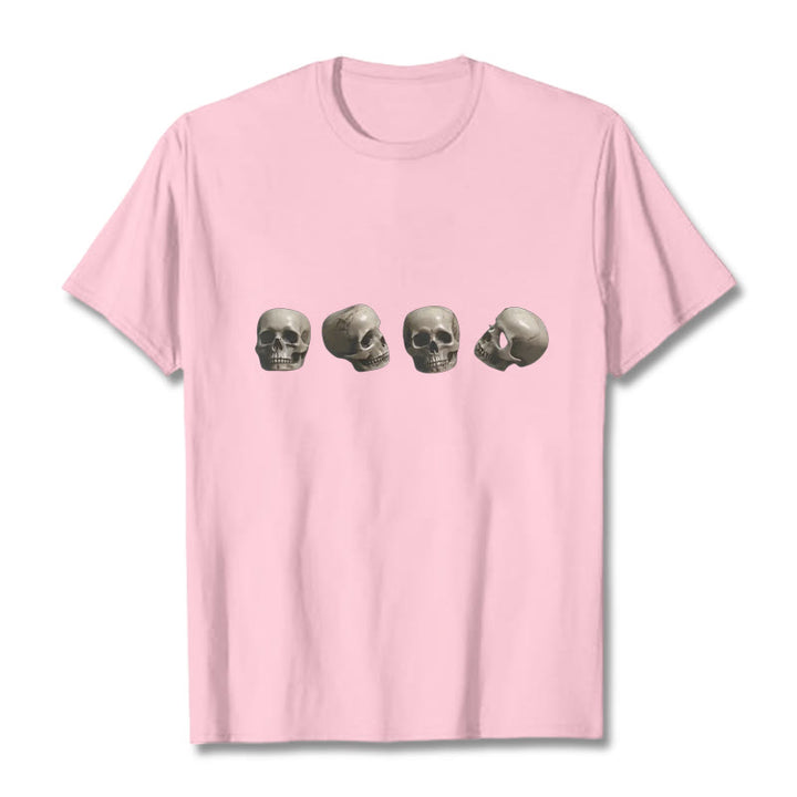Buddha Stones Tibetischen Der Herr Der Leiche Wald Schädel Muster T T-shirt - Hellrosa - 2XL - image 14
