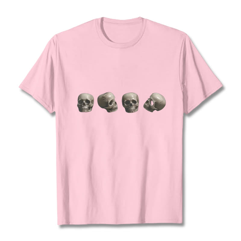 Buddha Stones Tibetischen Der Herr Der Leiche Wald Schädel Muster T T-shirt - Hellrosa - 2XL - image 14
