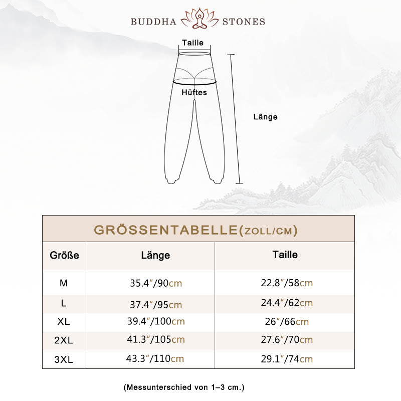 Buddha Stones Einfarbige Modal Yoga Tanz Lange Haremshose - image 5