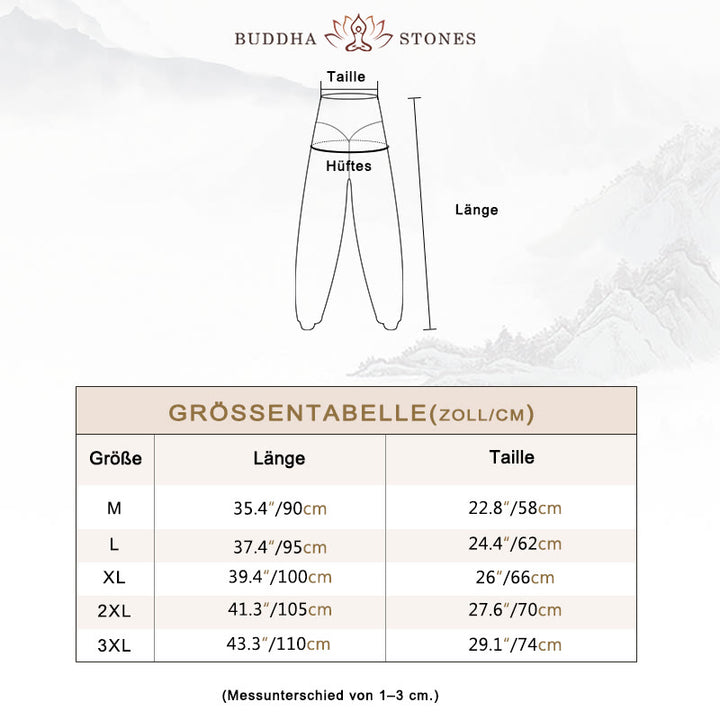 Buddha Stones Einfarbige Modal Yoga Tanz Lange Haremshose - image 5
