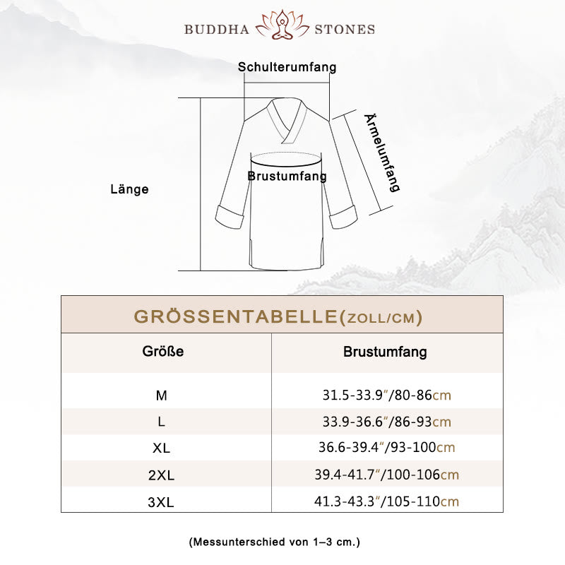 Buddha Stones, Meditation, Gebet, V-Ausschnitt, Design, Baumwollleinen, spirituelle Zen-Praxis, Yoga-Kleidung, Herren-Set - image 4