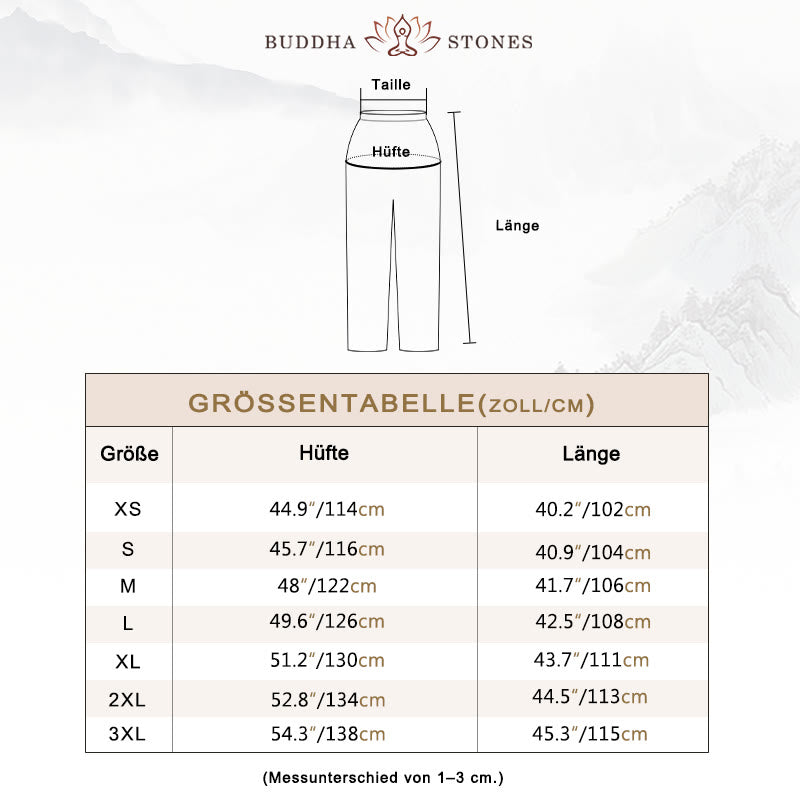 Buddha Stones Sommer elastische Taille Tai Chi Qigong Übung Baumwolle Leinen Unisex Hose - image 6