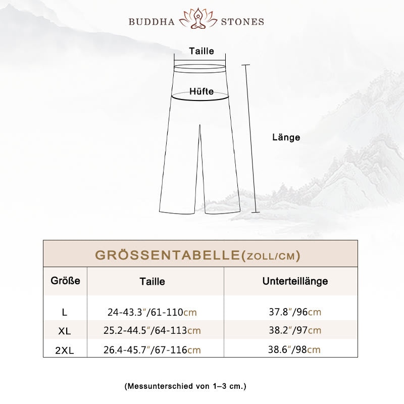 Buddha Stones 2-teiliges Damen-Set mit chinesischem Frosch-Knopf-Design, Zen-Tai-Chi-Meditationskleidung, Baumwoll-Leinen-Oberteil und Hose - image 6