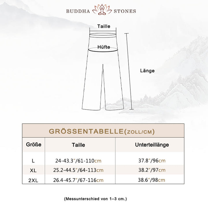 Buddha Stones 2-teiliges Damen-Set mit chinesischem Frosch-Knopf-Design, Zen-Tai-Chi-Meditationskleidung, Baumwoll-Leinen-Oberteil und Hose - image 6