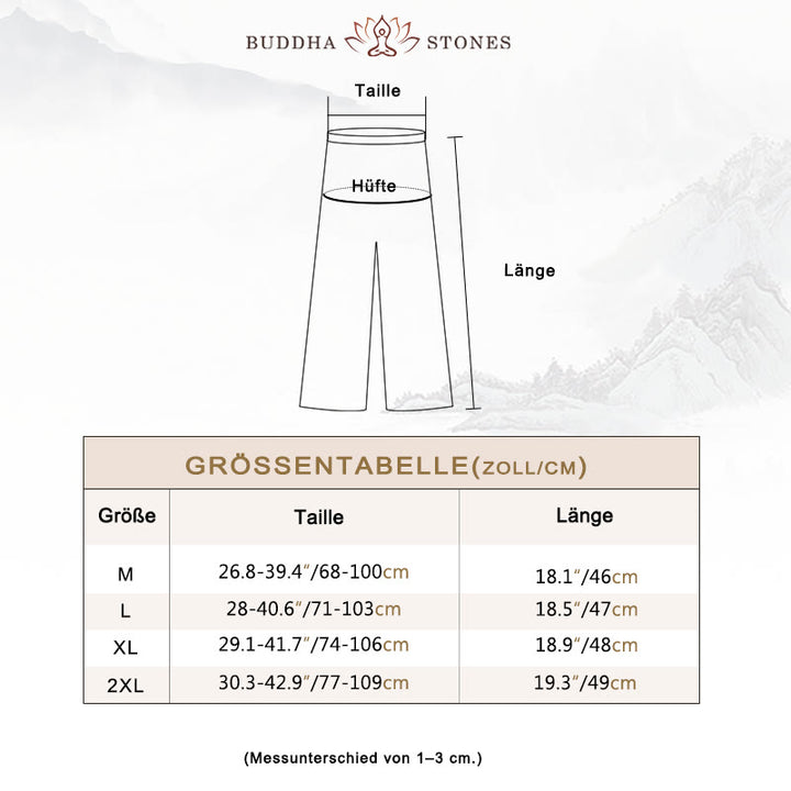 Buddha Stones V-Ausschnitt Midi-Tunika-Kleid Hose mit weitem Bein Meditation Zen Praxis Tanzkleidung - image 6