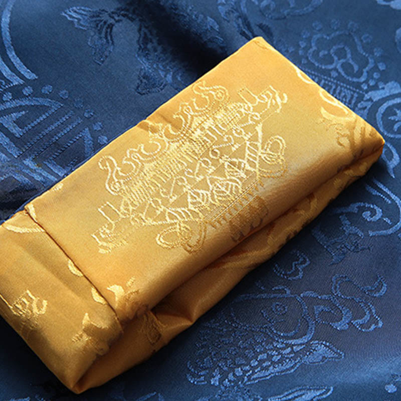 Buddha Stones 2-teiliger Tang-Anzug für Herren mit Koi-Fisch-Muster und Froschknöpfen, langärmelig, Hemd und Hose - image 15