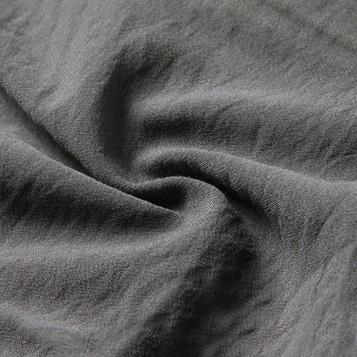 Buddha Stones 2-teiliger schlichter Tang-Anzug für Herren mit Froschknöpfen, langärmeliges Hemd und Hose - image 9