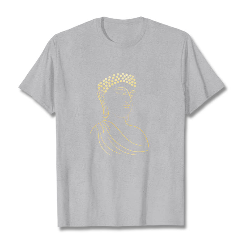 Buddha Stones Meditieren Buddha Muster T T-shirt - Hellgrau - 2XL - image 20