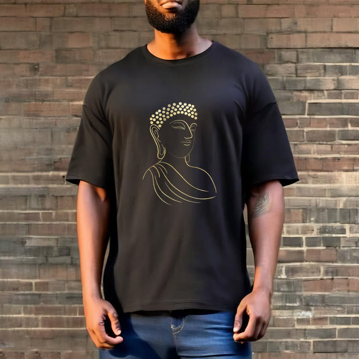 Buddha Stones Meditieren Buddha Muster T T-shirt - image 3