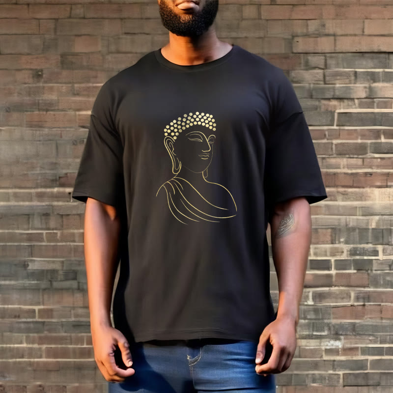 Buddha Stones Meditieren Buddha Muster T T-shirt - image 3