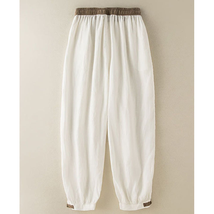 Buddha Stones – Schlichte Haremshose aus Baumwolle mit Kordelzug und Taschen für Damen - image 8