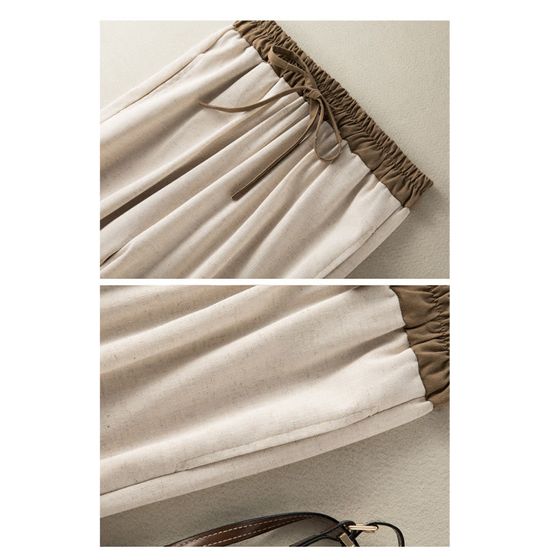 Buddha Stones – Schlichte Haremshose aus Baumwolle mit Kordelzug und Taschen für Damen - image 5