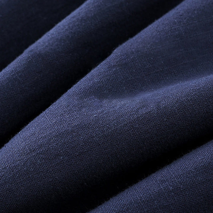 Buddha Stones Winter Herren Froschknopf Tang Anzug Leinen Baumwolle Fleece gefüttert Jacke Hemd mit Taschen - image 2