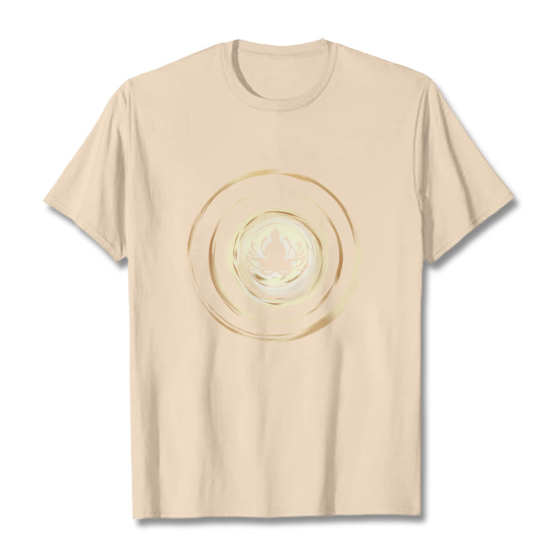 Buddha Stones Meditieren Buddha Lotus Muster T T-shirt - Bisque - 2XL - image 9