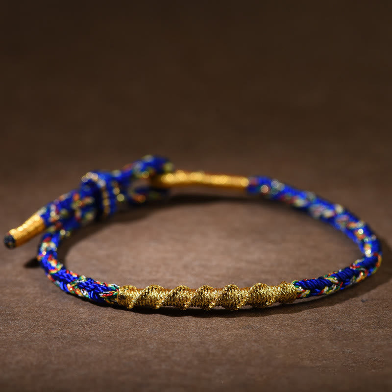 Buddha Stones, handgefertigt, chinesisches Sternzeichen, Geburts-Buddha, Glücks- und Kraftarmband aus geflochtenem Seil