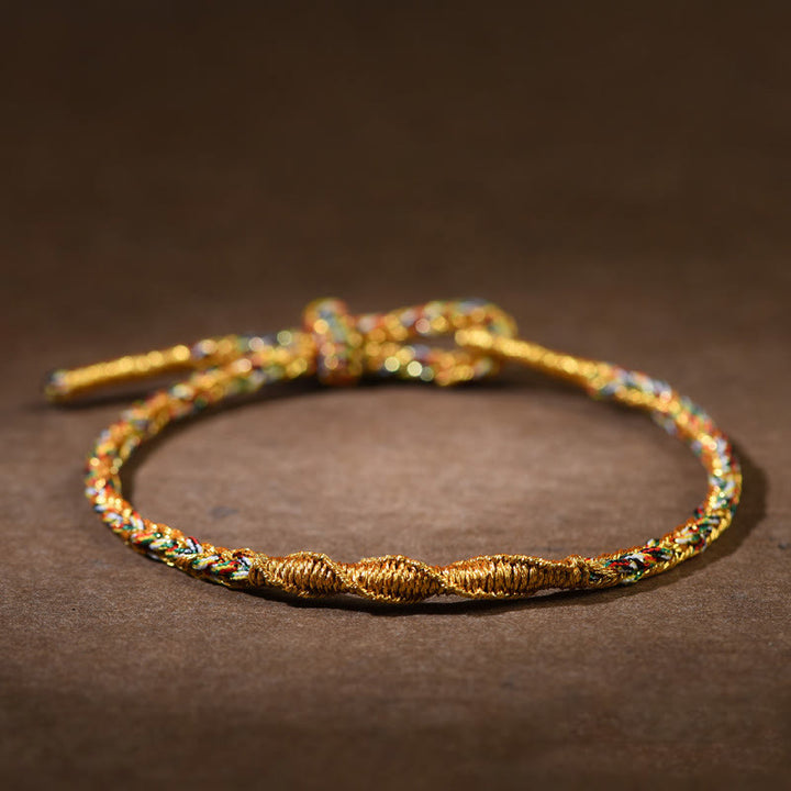 Buddha Stones, handgefertigt, chinesisches Sternzeichen, Geburts-Buddha, Glücks- und Kraftarmband aus geflochtenem Seil