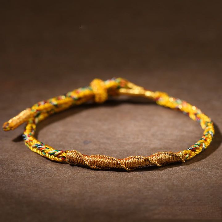 Buddha Stones, handgefertigt, chinesisches Sternzeichen, Geburts-Buddha, Glücks- und Kraftarmband aus geflochtenem Seil