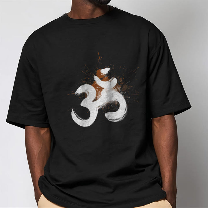 Buddha Stones OM Sanskrit Design Baumwolle T-Shirt - image 7