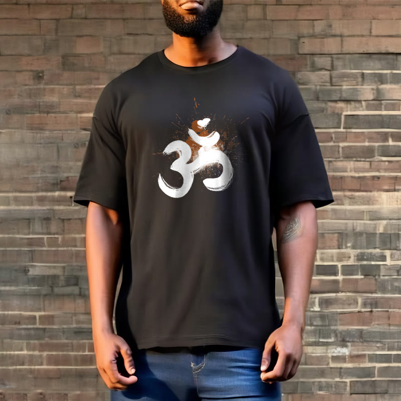Buddha Stones OM Sanskrit Design Baumwolle T-Shirt - image 6
