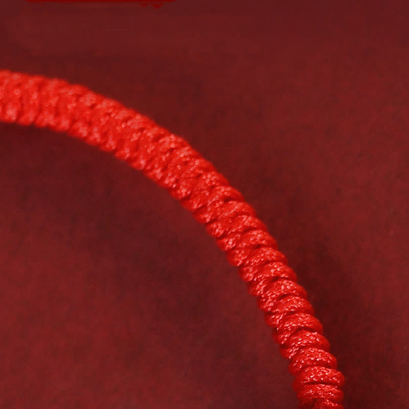 Buddha Stones Handgemachtes rotes Achat-chinesisches Sternzeichen-Schutzarmband mit roter Schnur, geflochten - image 26