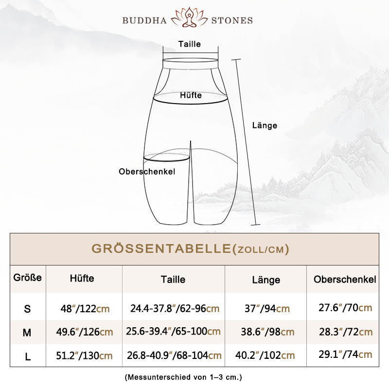 Buddha Stones Baumwollleinenhose Haremshose Lose Zen Yoga Tai Chi Damenhose - image 3