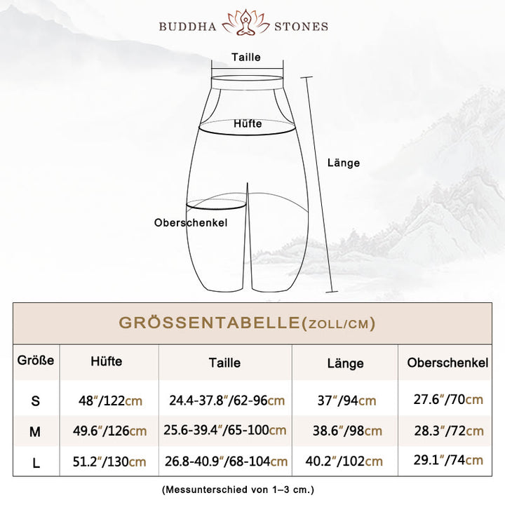 Buddha Stones Baumwollleinenhose Haremshose Lose Zen Yoga Tai Chi Damenhose - image 3