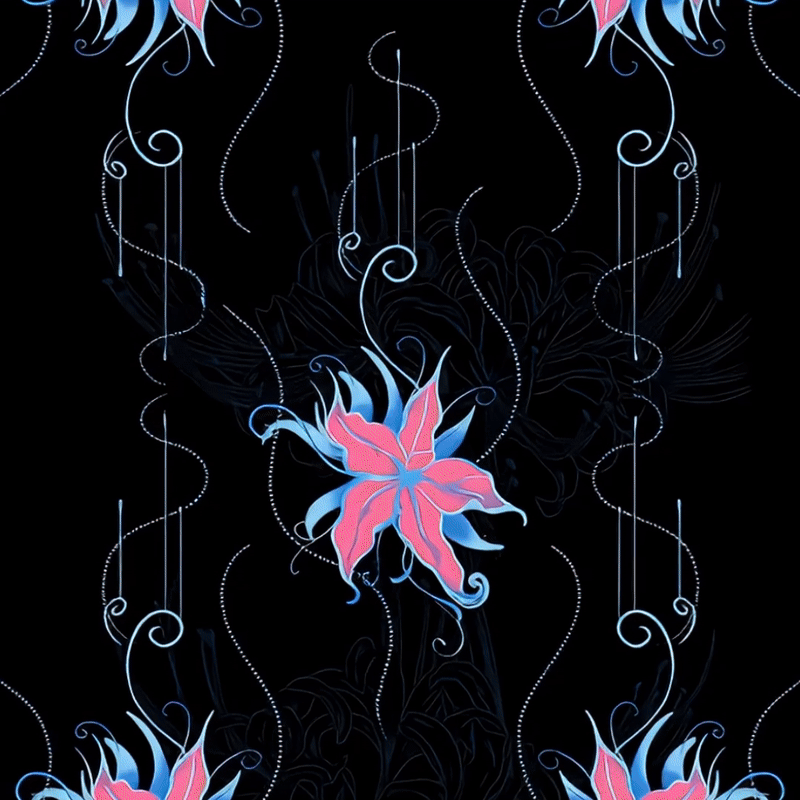 Buddha Stones Schwarz Rosa Blau Blumen Print Fitness Leggings Damen Yogahose - image 2