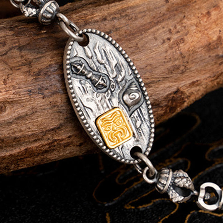 Buddha Stones, 925er Sterlingsilber, tibetische Zakiram, Göttin des Reichtums, Bodhisattva Tara, Om Mani Padme Hum, Schutz, Metallkette, Halskette - image 4