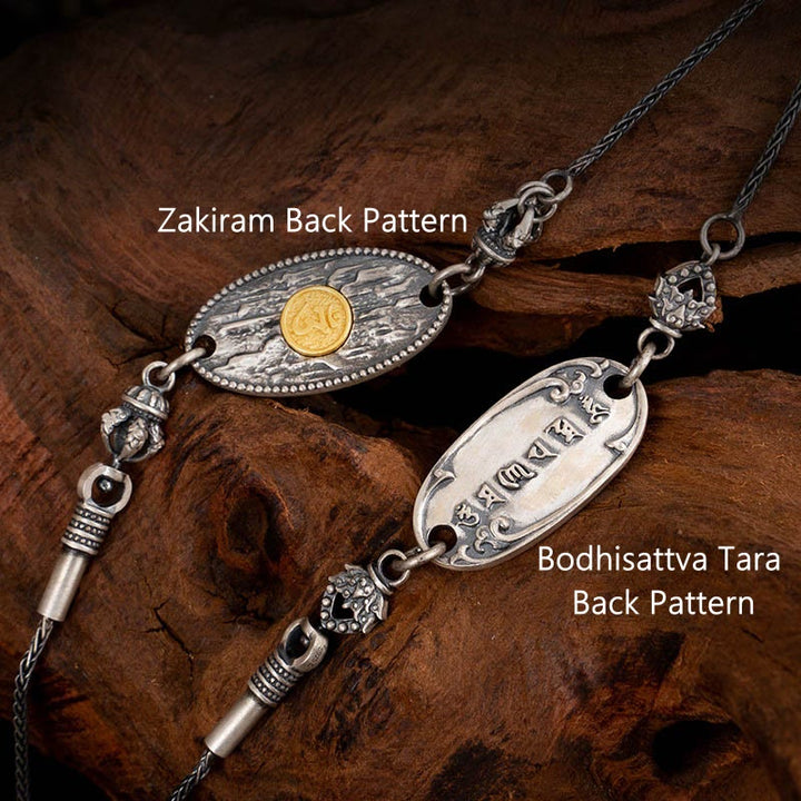 Buddha Stones, 925er Sterlingsilber, tibetische Zakiram, Göttin des Reichtums, Bodhisattva Tara, Om Mani Padme Hum, Schutz, Metallkette, Halskette - image 10