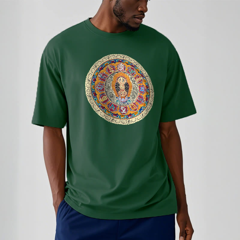 Buddha Stones Dorje Vajra Mandala Buddha Baumwolle T-shirt - image 9